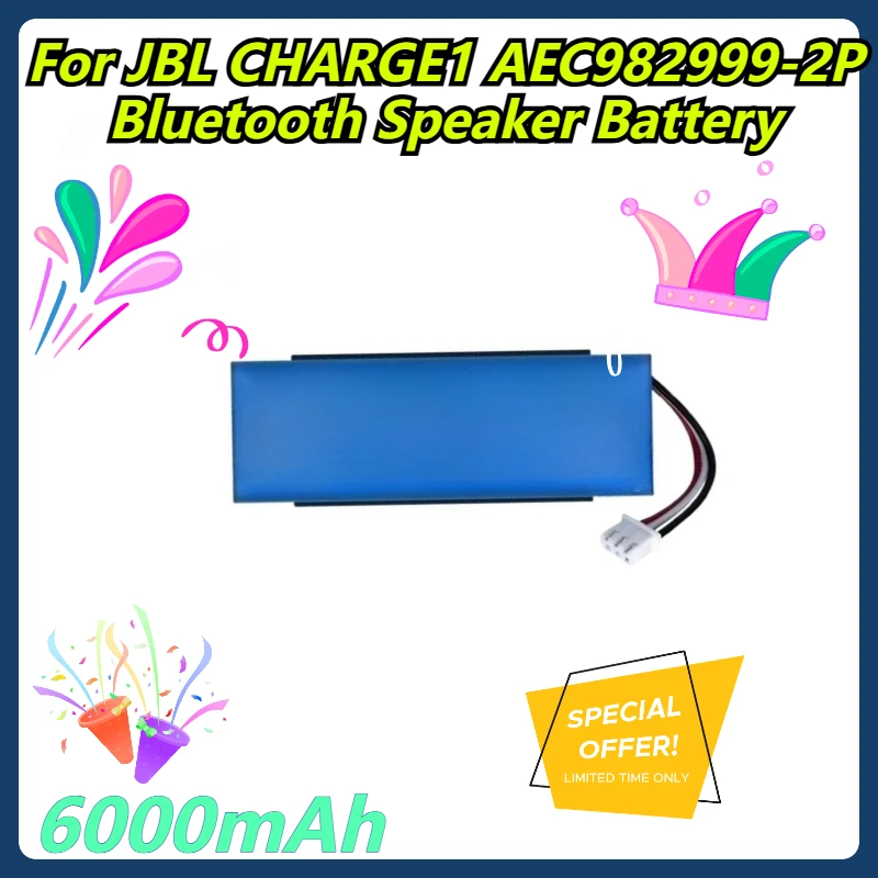 

6000mAh For JBL CHARGE1 AEC982999-2P Bluetooth Speaker Battery