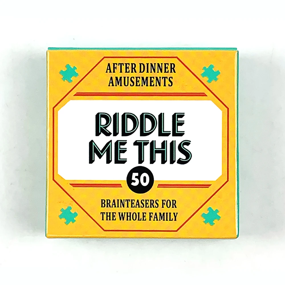 Mini Size Riddle Me This Card Game With 50 Fun Dilemmas (A Conversation Card Game For Adults And Families)