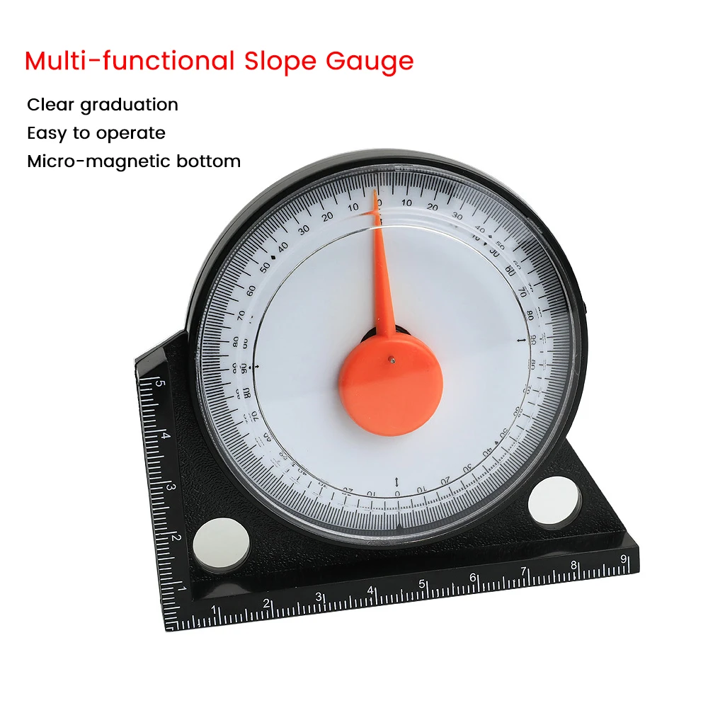 0-90 Degree High Precision Protractor Slope Measuring Instrument Architect Woodworking Supplies Level Gauge