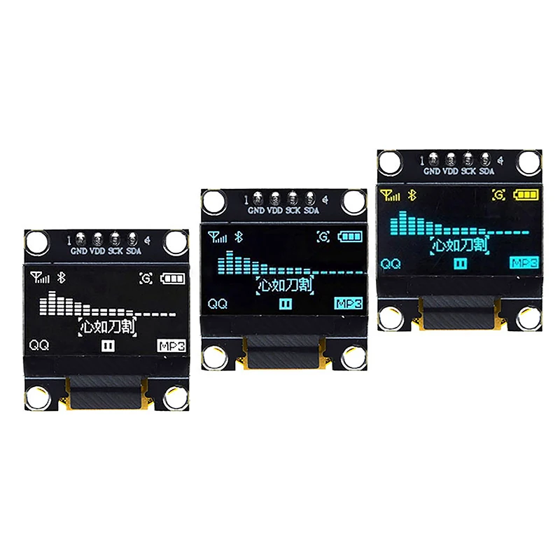 Módulo de pantalla de 0,96 pulgadas OLED SSD1306, placa de pantalla LCD, blanco, azul, amarillo, 128x64, IIC, I2C, 12864