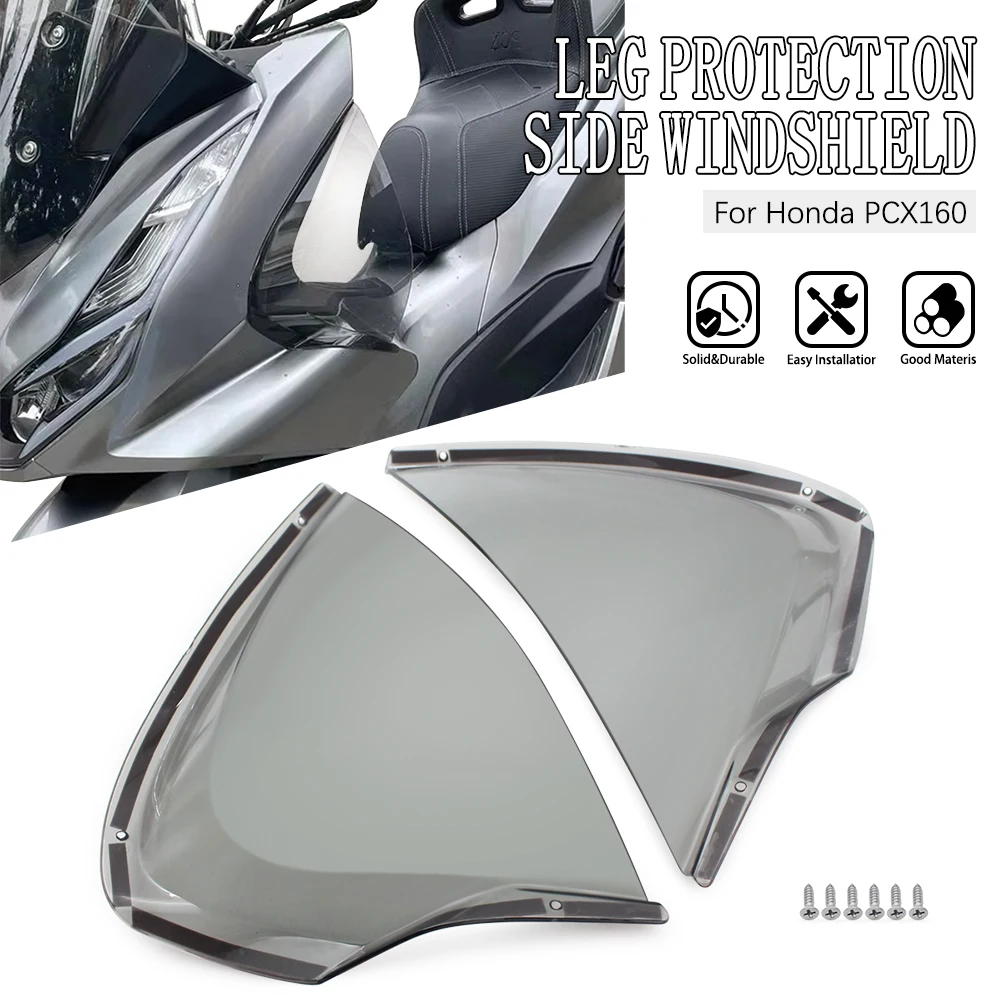 

Защита ног мотоцикла, дефлектор ветра, замена лобового стекла для Honda PCX 160 2021 2022, аксессуары для ветрового дефлектора мотоцикла
