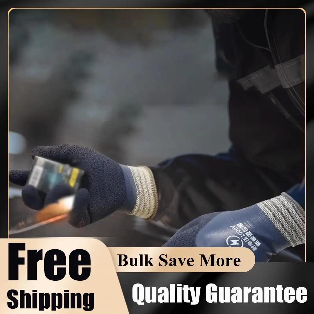 

Insulated Electrician Gloves 1000V Work Gloves Rubber Electrical Insulated Gloves for Electricians Prevent Shock