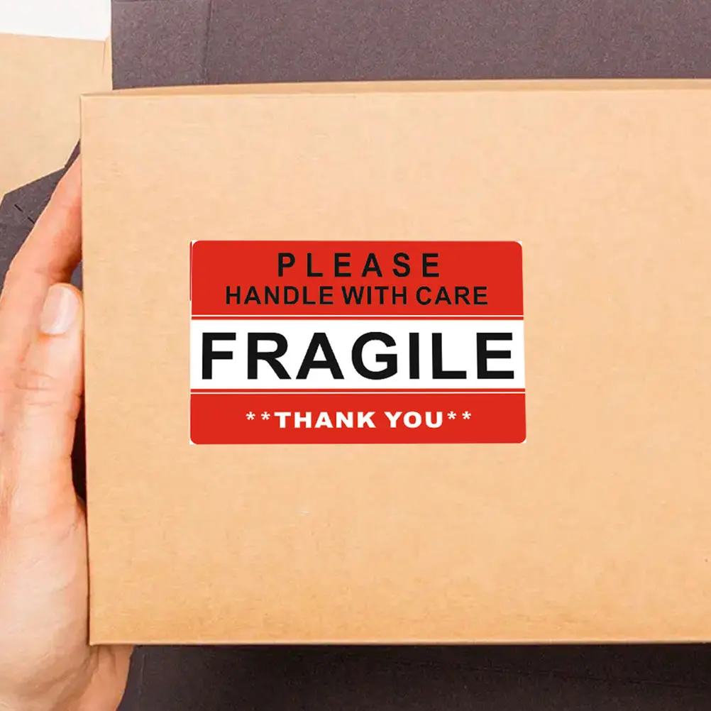 

20 Sheets Warning Labels Self Adhesive Packaging Shipping Caution Label For Glassware Electronics Fragile Items Fragile Stickers