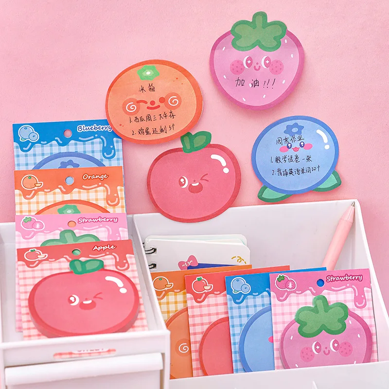 Cute Fruit Convenience Stickers, Student Stationery, Message Notes, Cartoon High-looking Strawberry Notes Sticky Tabs  Notepads