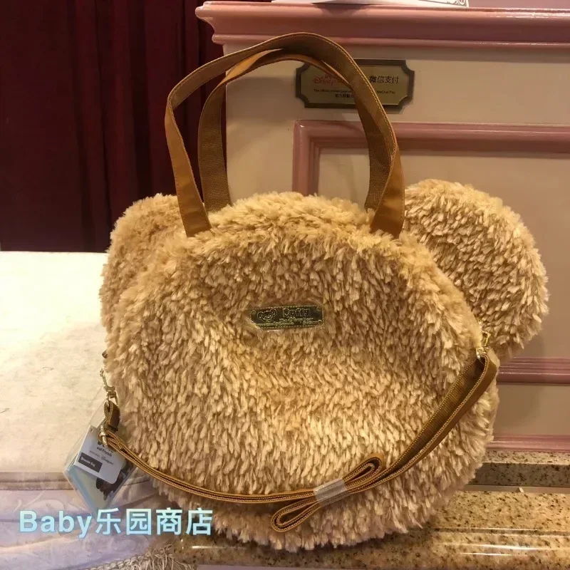 2024 Large-capacity Disney Shirley Mei Duffy Big Shoulder Fashion Bag Crossbody Bag Backpack Duffy Large Plush Bag Convenient