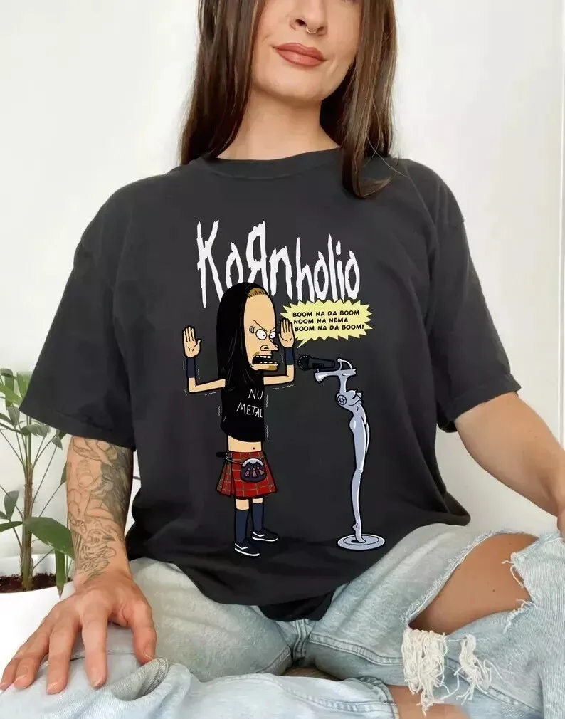 

Kornholio Korn Punk Metal Rock Band T shirt