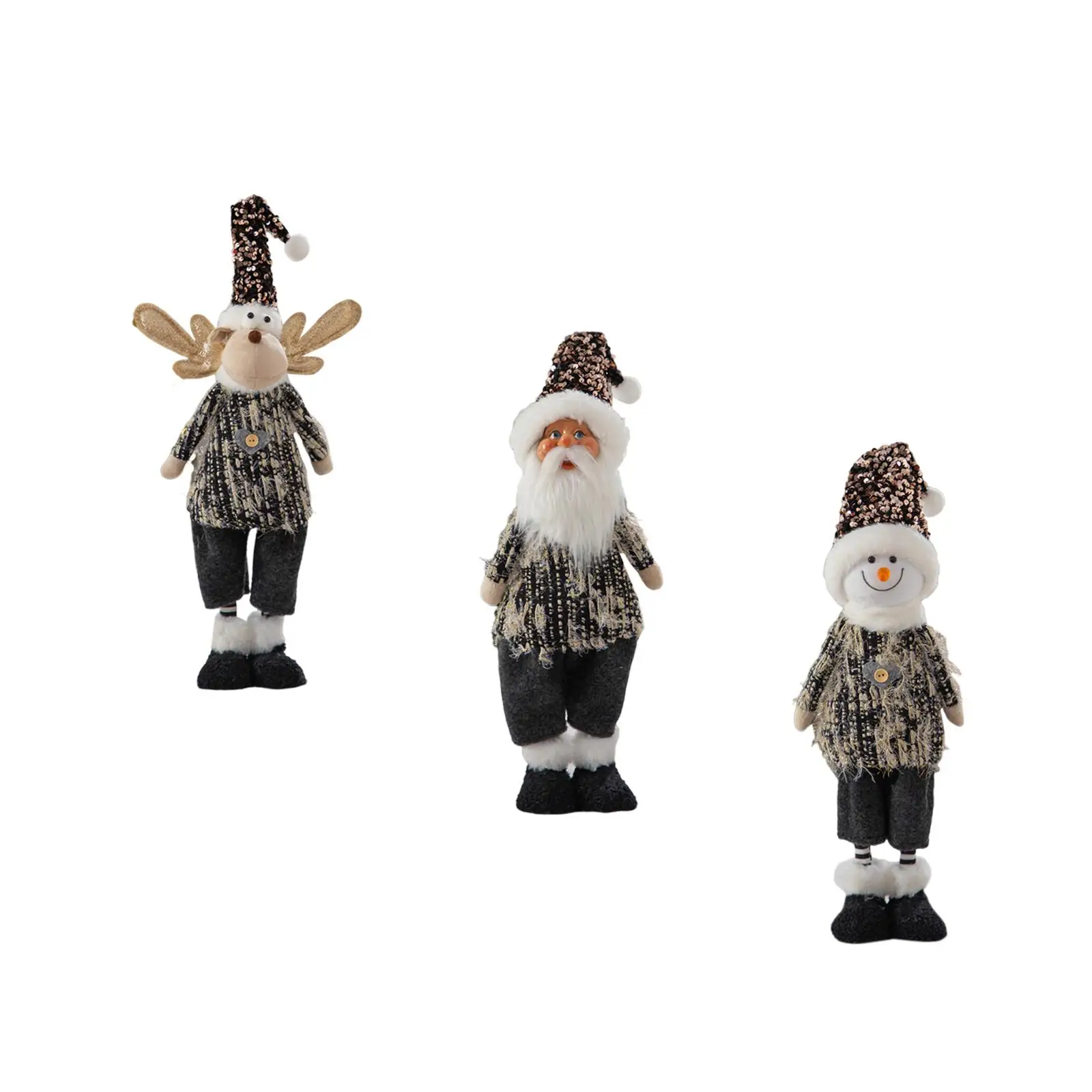 

Christmas Decoration Doll Christmas Figurine Stuffed Figure Collectible Toy Xmas