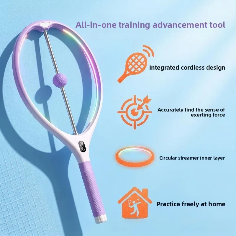 Tennis trainer adult home swing training device for beginners power feel practice
