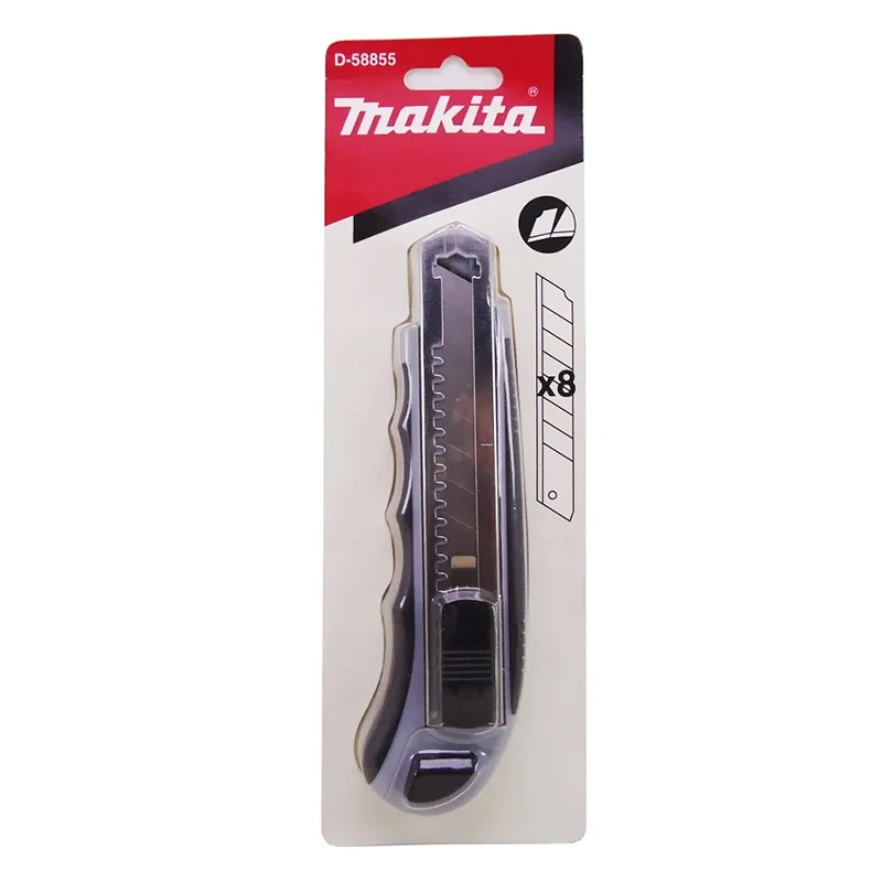 Makita D-58855 Utility Knife 8X Metal Trapezoidal Blades Dismantling Cutting Hand Tools Attachments