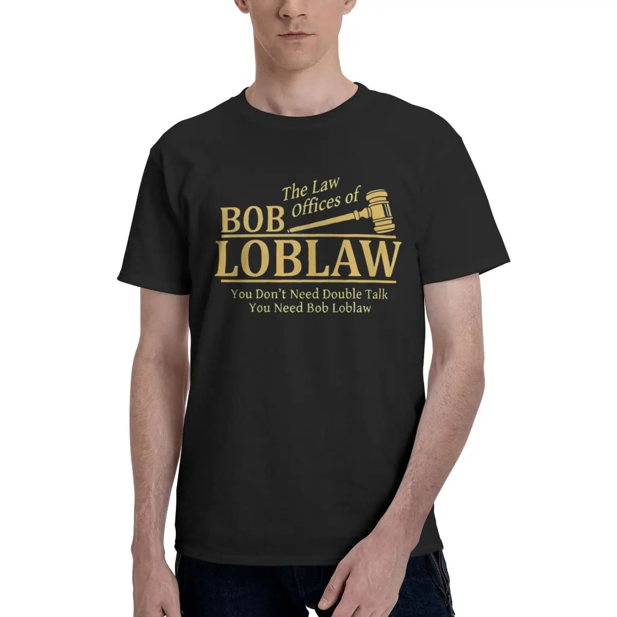 

Arrested Development Bob Loblaw Желтый 100% хлопок Повседневный дышащий удобный топ Новые топы и футболки Мужская одежда