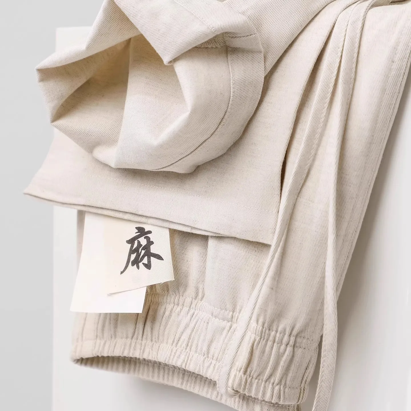 

Высококачественные хлопковые льняные брюки с прямыми штанинами и шелковыми широкими штанинами, повседневные женские брюки, универсальные брюки для поездок на работу