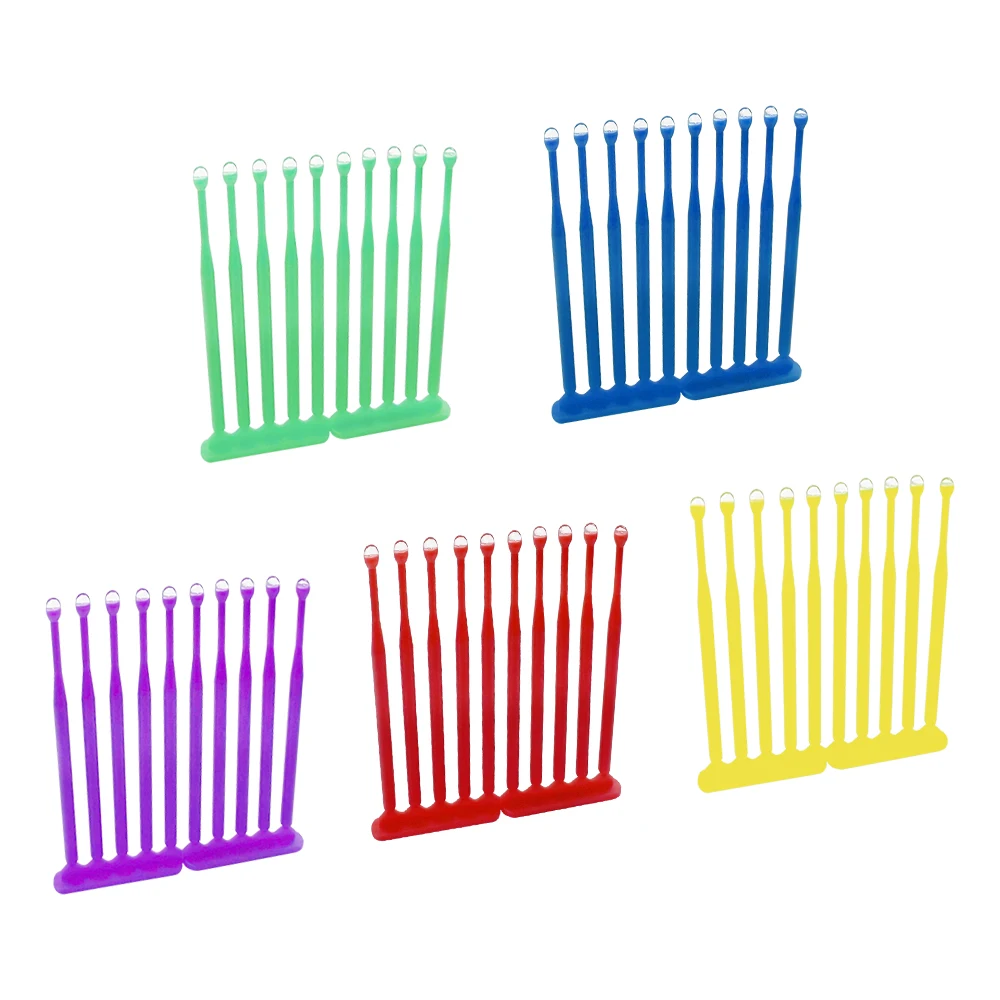 10pcs/Box Dental Adhesive Tip Micro Applicator Sticks Sticky For Tooth Crown Porcelain Veneer Disposable Dentist Materials Brush