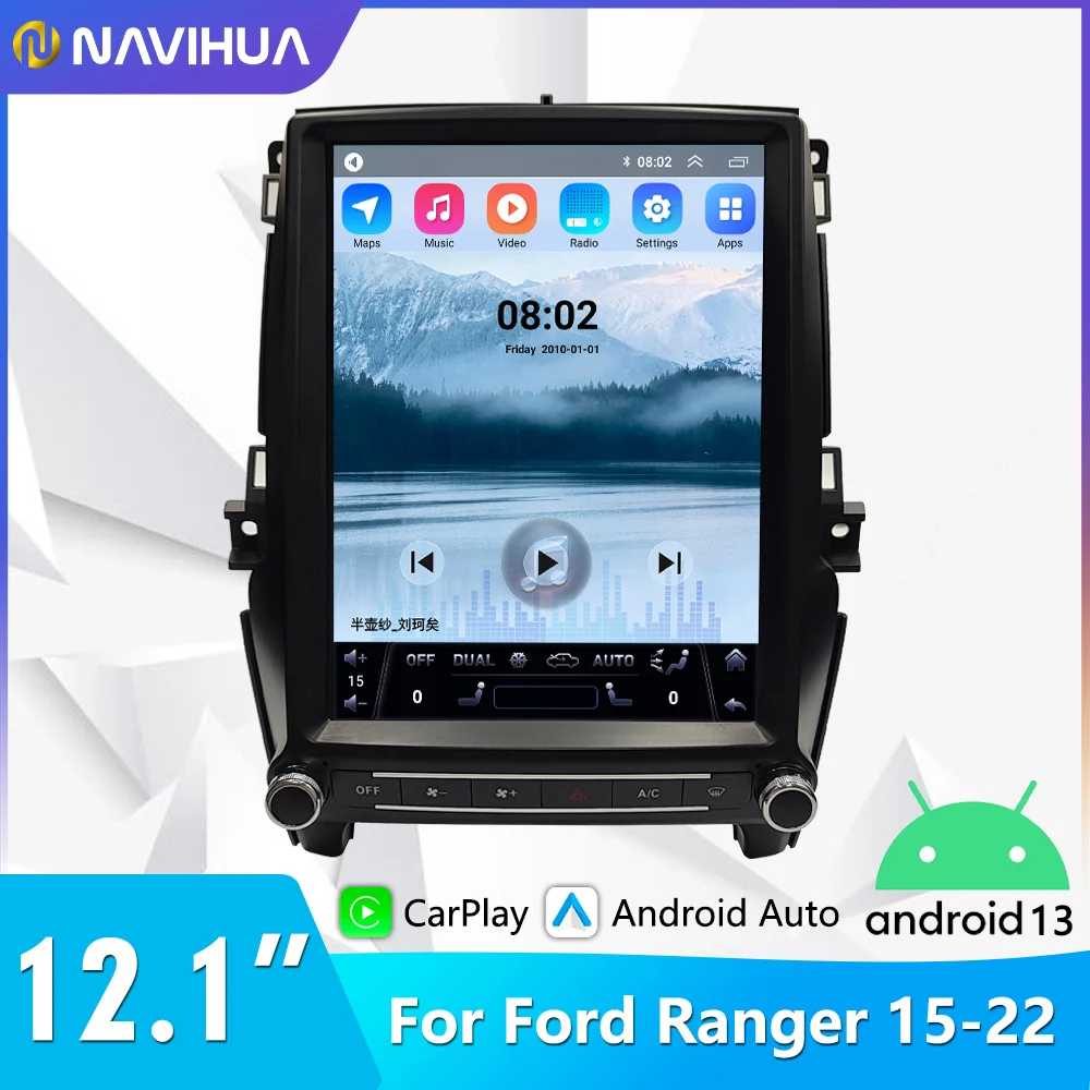 New Upgrade For Ford Ranger 2015 2022 Auto Multimedia Player GPS Navigation Carplay Headunit Android Car Radio Stereo Monitor