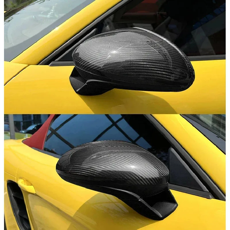 For Modified Dry Carbon Fiber Rearview Mirror Shell for 911/718/Panam 992/982 Models New Right Side Mirror