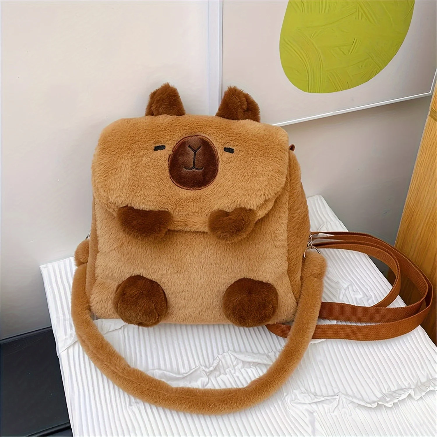 Simpatico mini zaino Capybara - Piccola borsa multiuso per donna, regalo di Halloween/Pasqua/Compleanno/Natale per donna