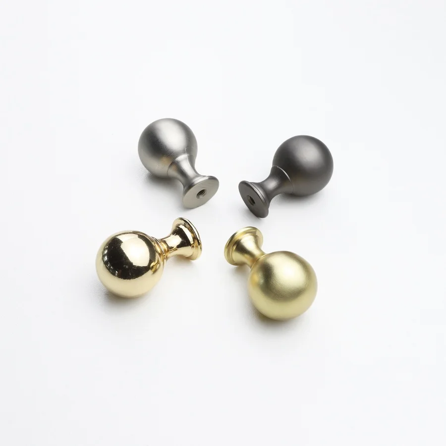 European Ball Matte Black Cabinet Knobs Kitchen Cabinet Hardware Drawer Wardrobe Knobs Furniture handles kitchen cabinet handles