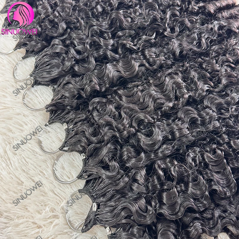 Cabello Rizado Crochet Birmano de 15A, Negro Natural, Paquetes de Cabello Rizado Suave como Pluma, Hecho a Máquina, Extensión 5
