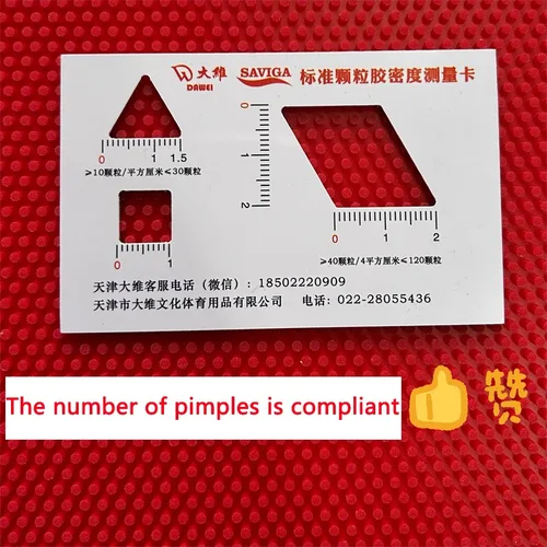 Imagen 2 del producto Radak D1 espinillas largas tenis de mesa goma buey súper suave partículas medianas goma de Ping Pong sin esponja aprobada por ITTF