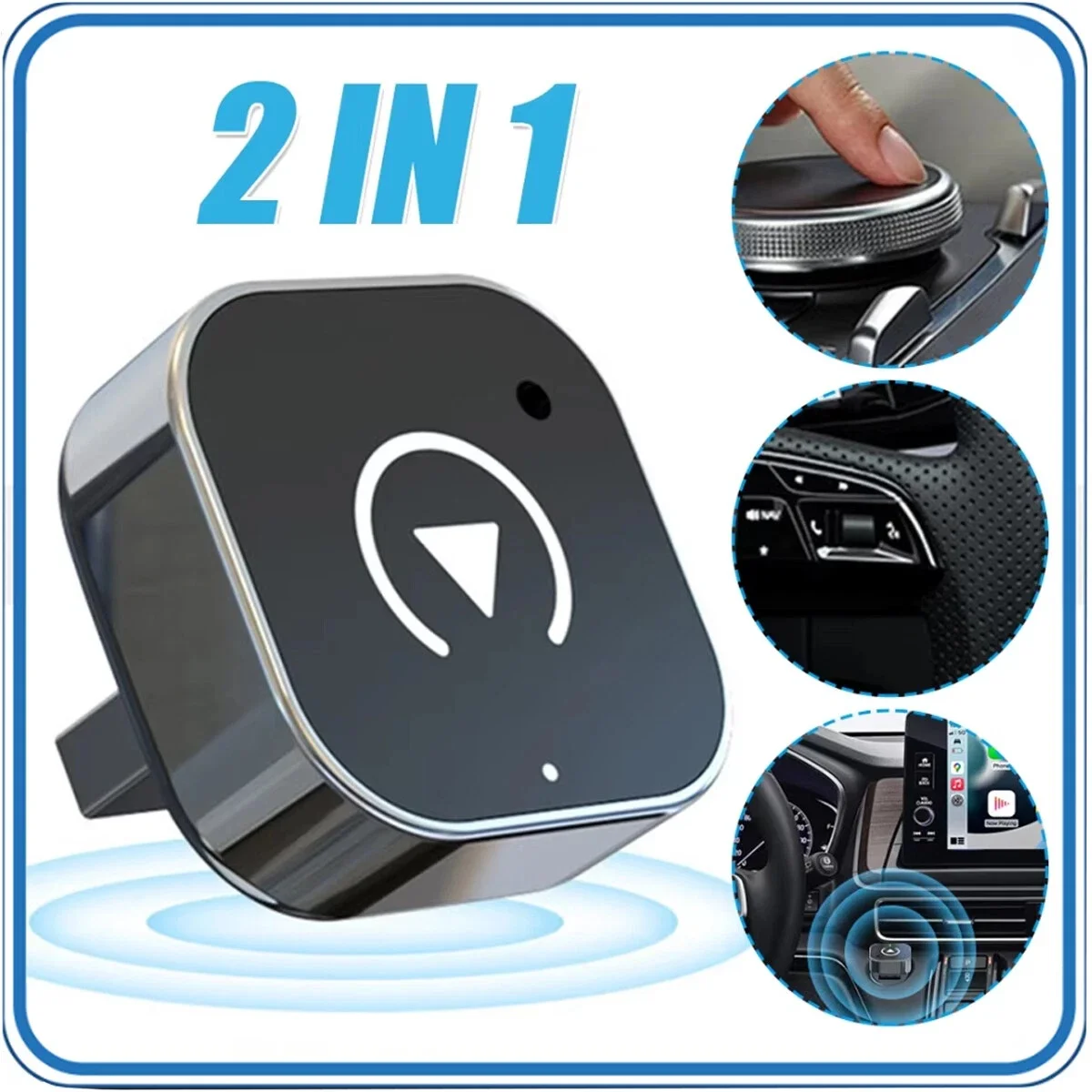 

Беспроводной адаптер CarPlay и Android Auto, проводной к беспроводному ключу, сверхкомпактный для проводного CarPlay, автомобильная машина, соединительная коробка