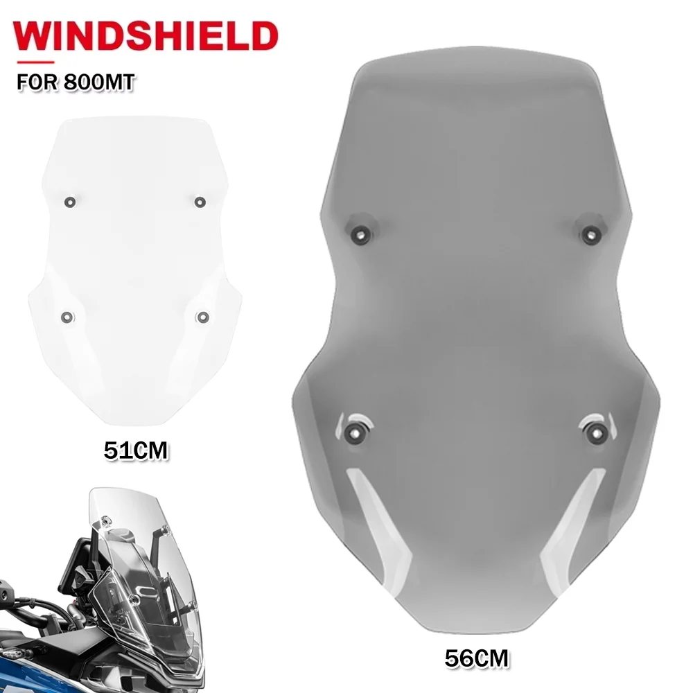 

Windshield Motorcycle Windscreen For CFMOTO 800MT 800 MT Front Wind Screen Deflector Cover 51CM 56CM Height Wind Deflectors