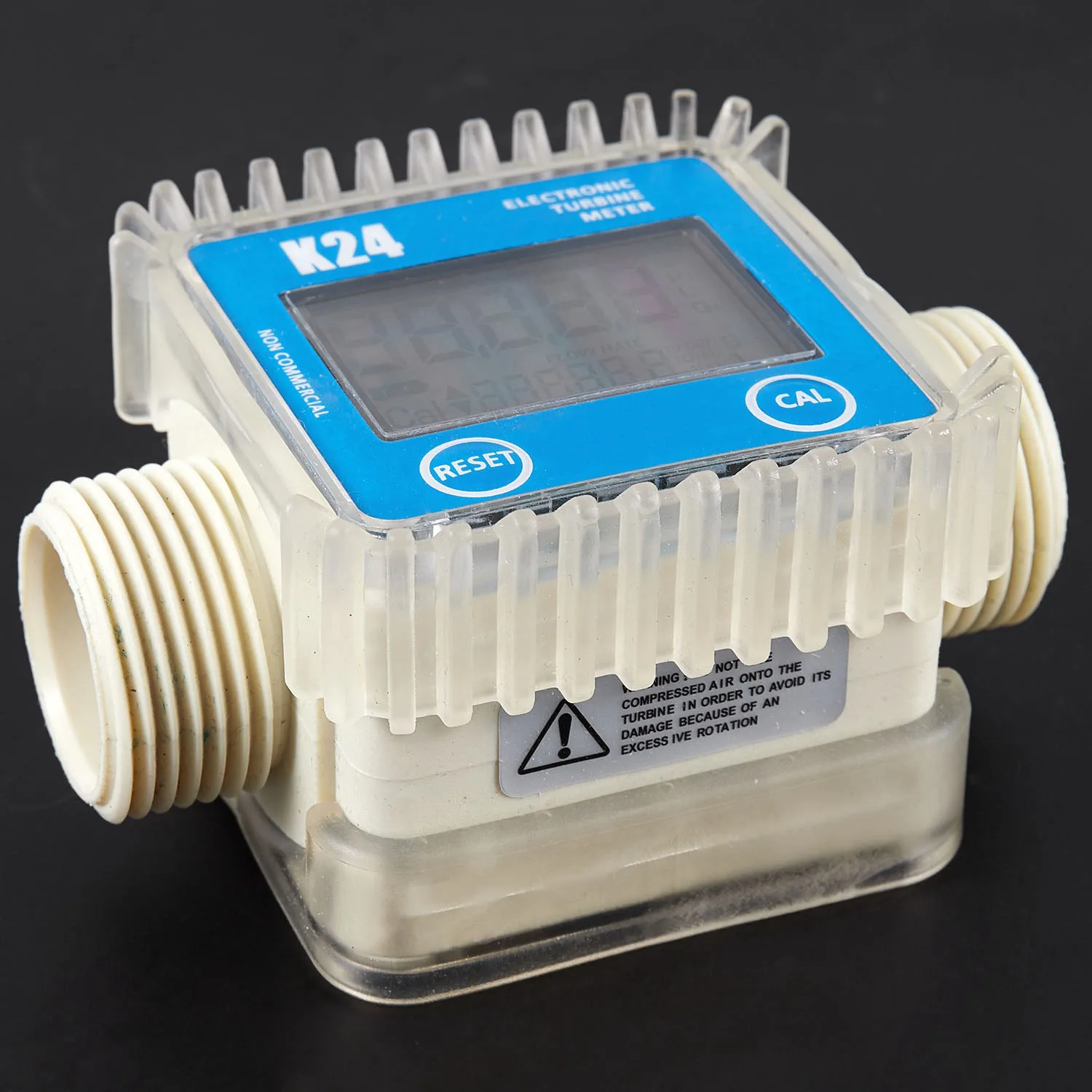 A44T1 Pcs K24 Lcd التوربينات مقياس تدفق الوقود الرقمي يستخدم على نطاق واسع للمياه الكيميائية