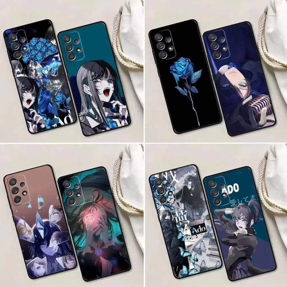 

A-Ado Kyogen Phone Case For Samsung Galaxy A13,A21s,A22,A31,A32,A52,A53,A71,A80,A91 Soft Black Phone Cover