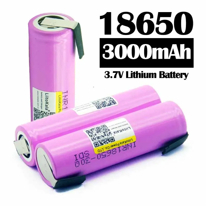 

Liitokala 30Q 3000mAh 18650 High Power Discharge Rechargeable Battery Power High Discharge 30A Large Current + DIY Nicke ​​​​​​​