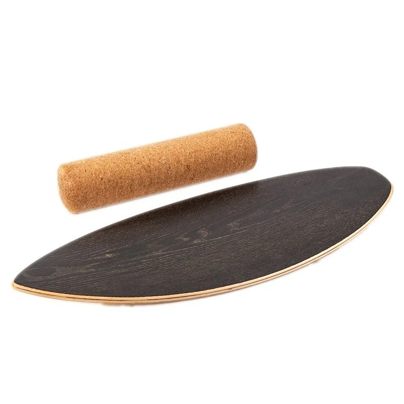 Sports Fitness Balance Board, Wooden Board Skiing Yoga Training Balance Board Bending Board
