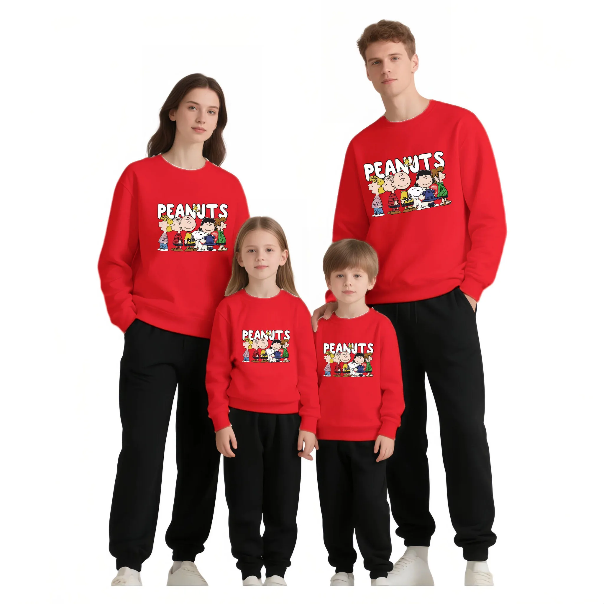 

Одинаковая одежда для всей семьи, зимне-осенний свитер, рубашка с длинными рукавами для папы, сына, мамы и дочки, рождественская одежда для мамы, папы и детей