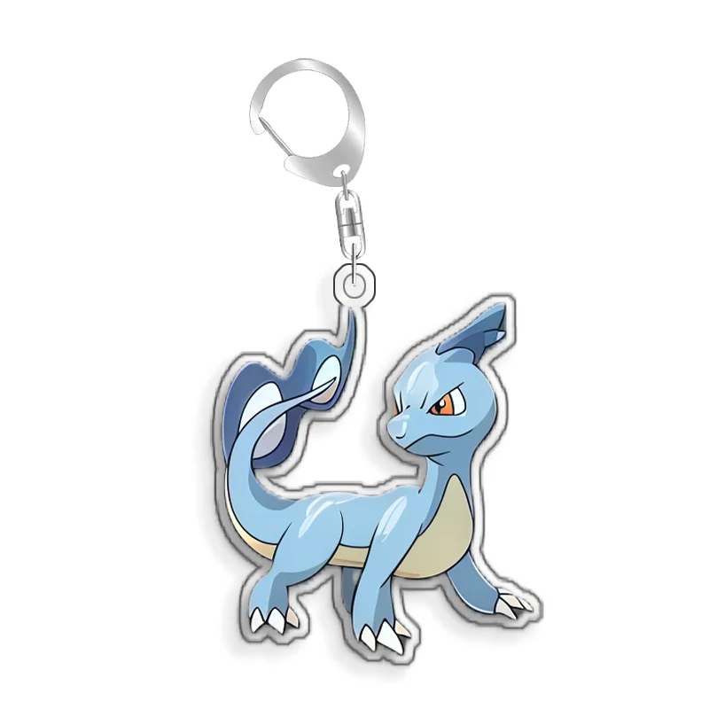 For Pokemon Elf Qikchu Snivy Sylveon Feraligatr Numel Prinplup Acrylic Selfmade Cartoon Cute Anime Keychain Pendant Toy Gift 5cm