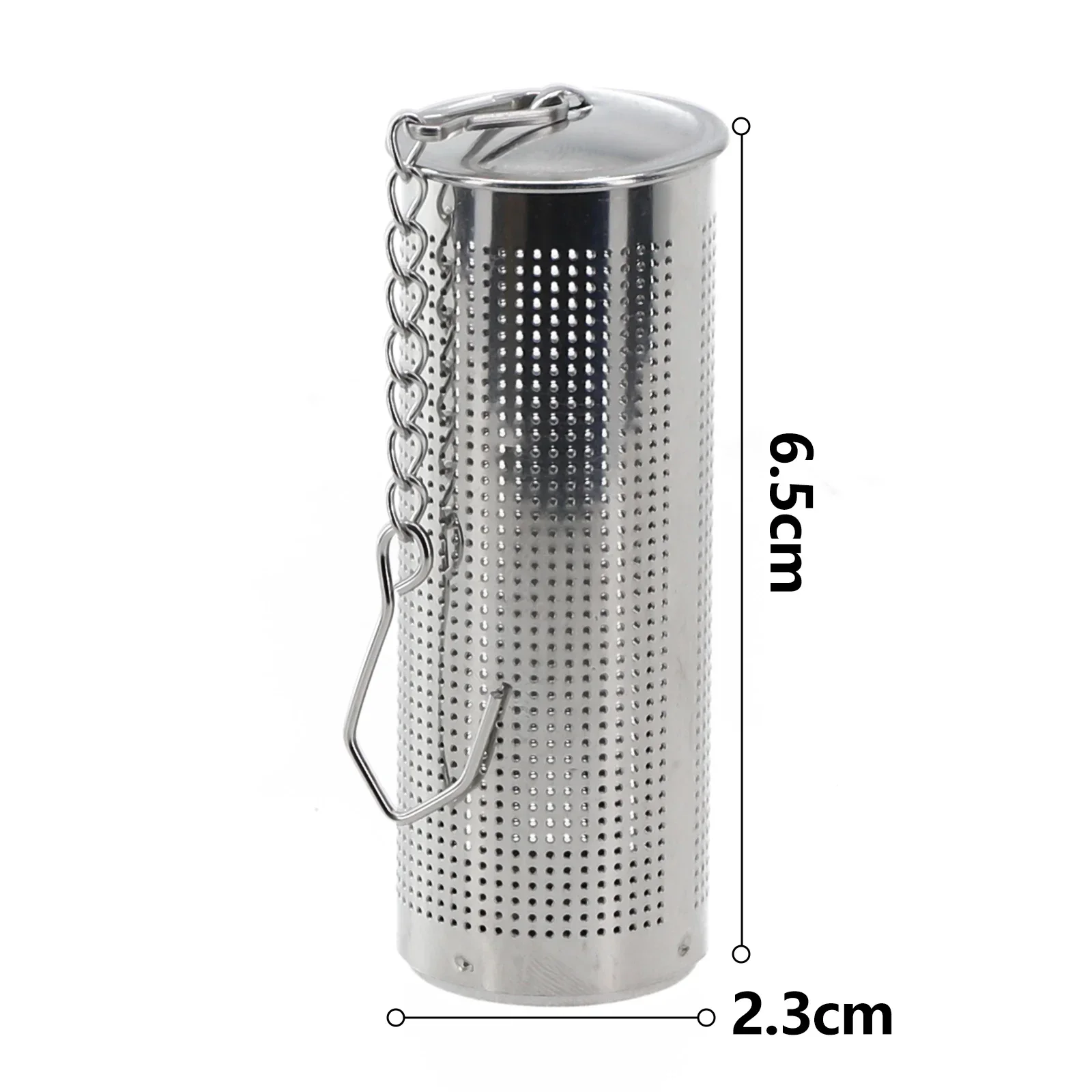 1pc 65mm Tea Infuser Tea Ball Strainers Stainless Steel Mesh Filters Infuser With Chain Hook Tea Filter Home Kitchen Accessory