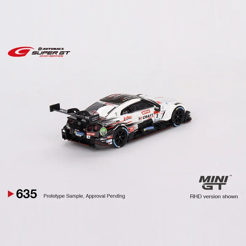 TSM MINI GT Japan Limited 1:64 Nissan GT-R Nismo GT500 SUPER GT car model, boys collection decorated toy gift.