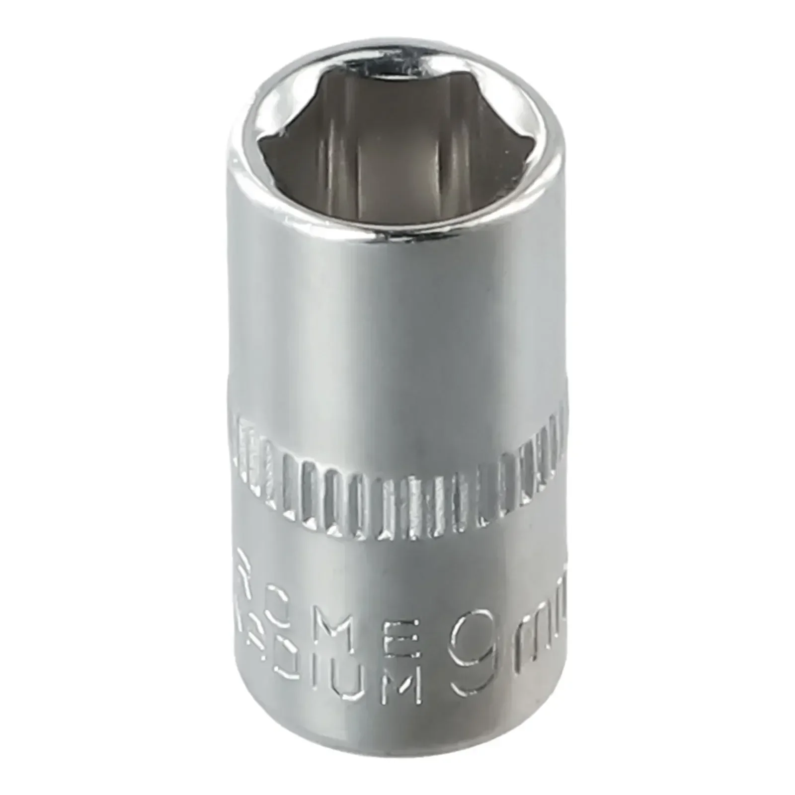 For Ratchet Wrench Hexagons Sleeve Socket Home Wrench 4-14mm Chrome Vanadium Steel Head Hex Keys Silver Socket 1/4in