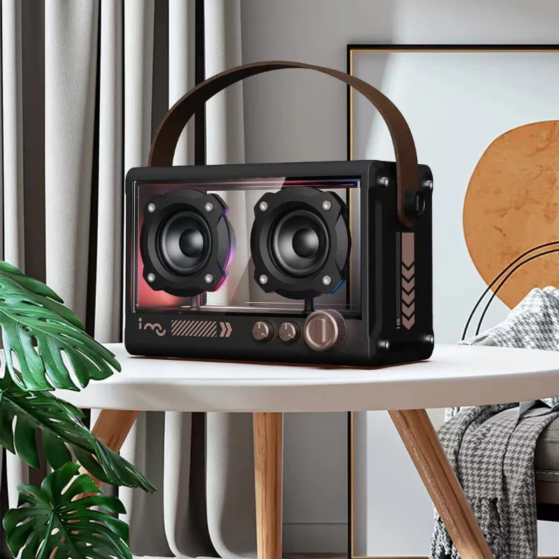 بلوتوث اللاسلكية المتكلم ، الشمال الرجعية سطح المكتب المنزل ، في الهواء الطلق دعم الصوت المحمولة ، بطاقة TF ، مشغل الأقراص U ، عالية الجودة ، السويدية