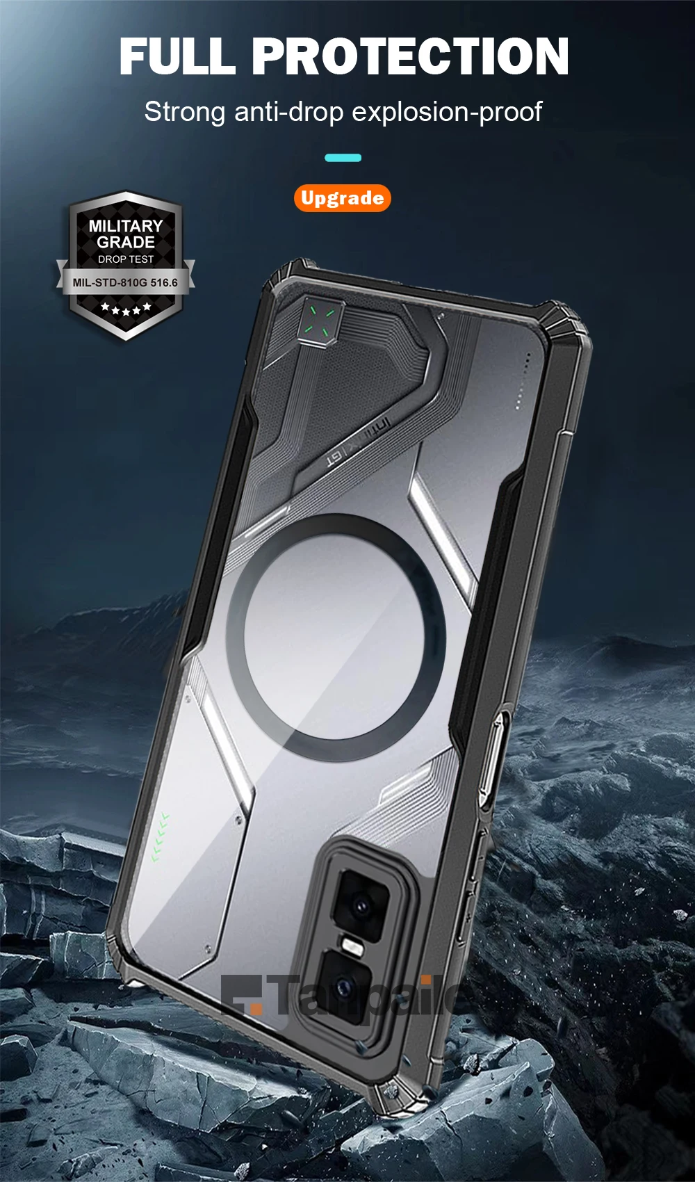 Tanpaile- for Infinix GT 30 Pro Case Transparent Shockproof