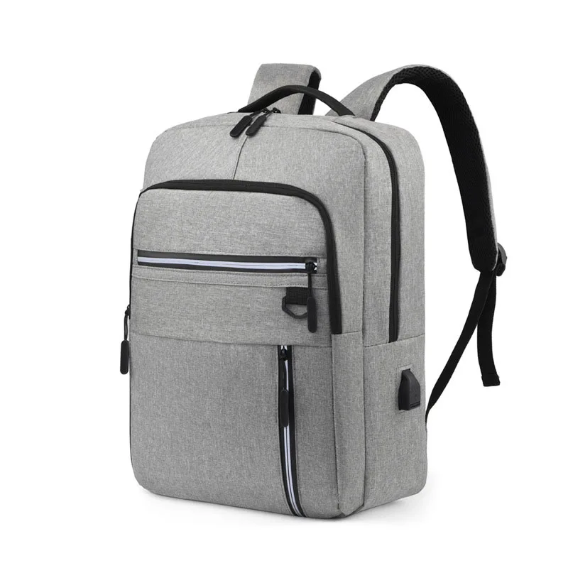 Mochila de nylon impermeável multifuncional para homens, sacos para laptop, mochila de carregamento USB, mochila casual