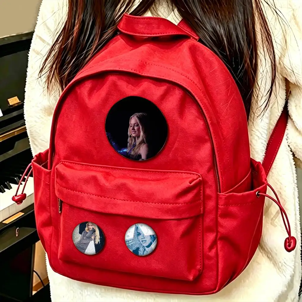 S-Singer Freya Skye Custom Enamel Pin Badges 25mm 32mm 44mm 58mm Backpack Hat Decor Toys Gifts