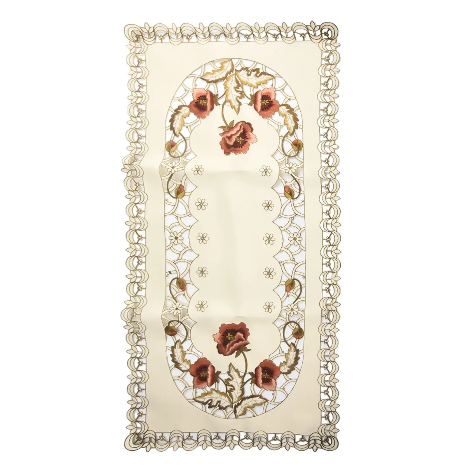 

Home Decorative Table Cloth Rectangle Vintage Embroidered Lace Tablecloth Floral Table Cloth/Mat Wedding Party Cover Cloth
