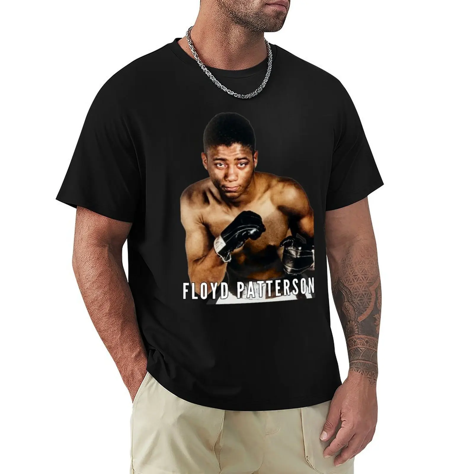 

Floyd Patterson - Boxing Legend Colorized T-Shirt Festival Party Tee Top