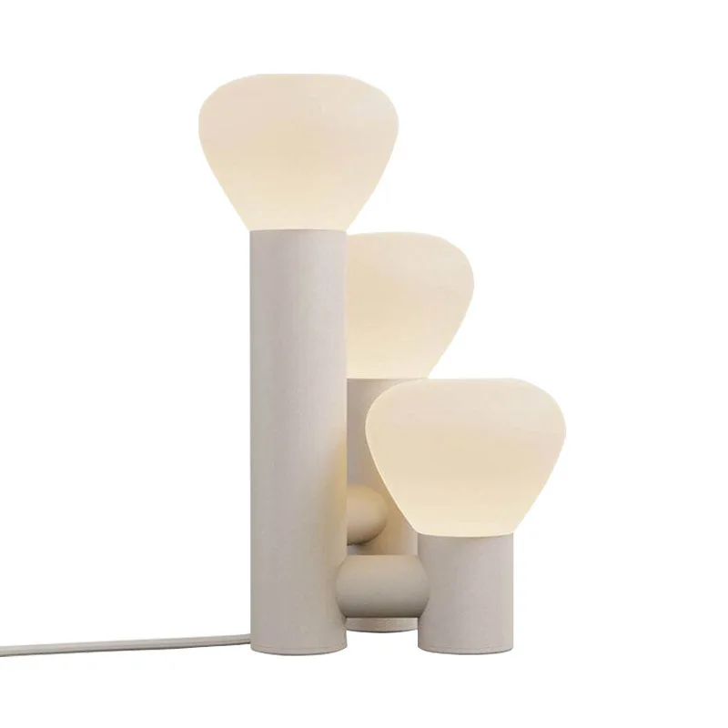 

Match bedside bedroom simple glass atmosphere light modern ins girl light luxury color children's room decorative table lamp