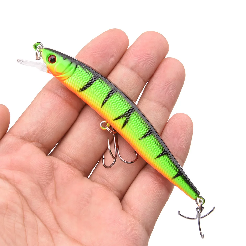 

Floating Minnow Fishing Lure 10cm 9.5g 3D Eyes Crankbait Wobblers Artificial Plastic Hard Bait Bass Pike Jerkbait Fishing Tackle