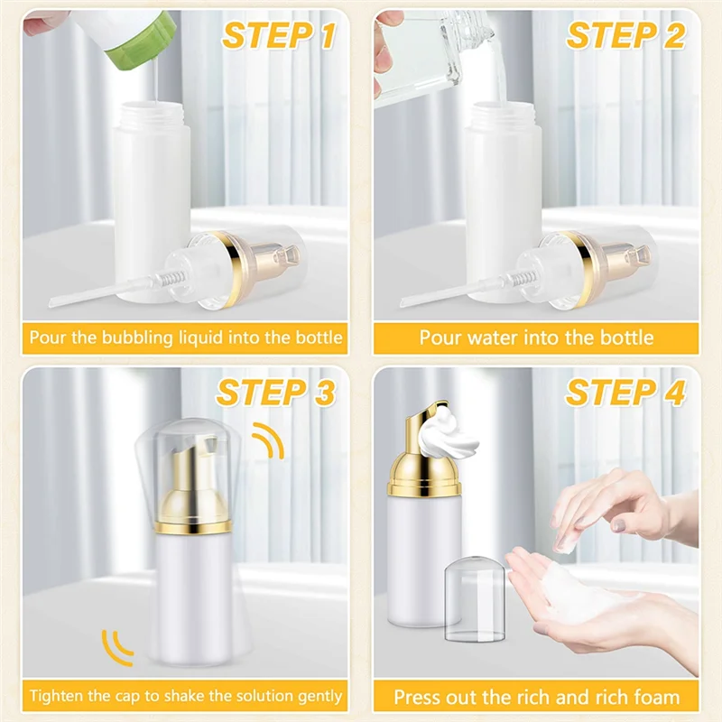 

YWDZ-10 шт., 30 мл, пластиковая бутылка с пеной, мыльные мусы, дозатор жидкости, пена, шампунь, лосьон, бутылки с насосом для очистки лица