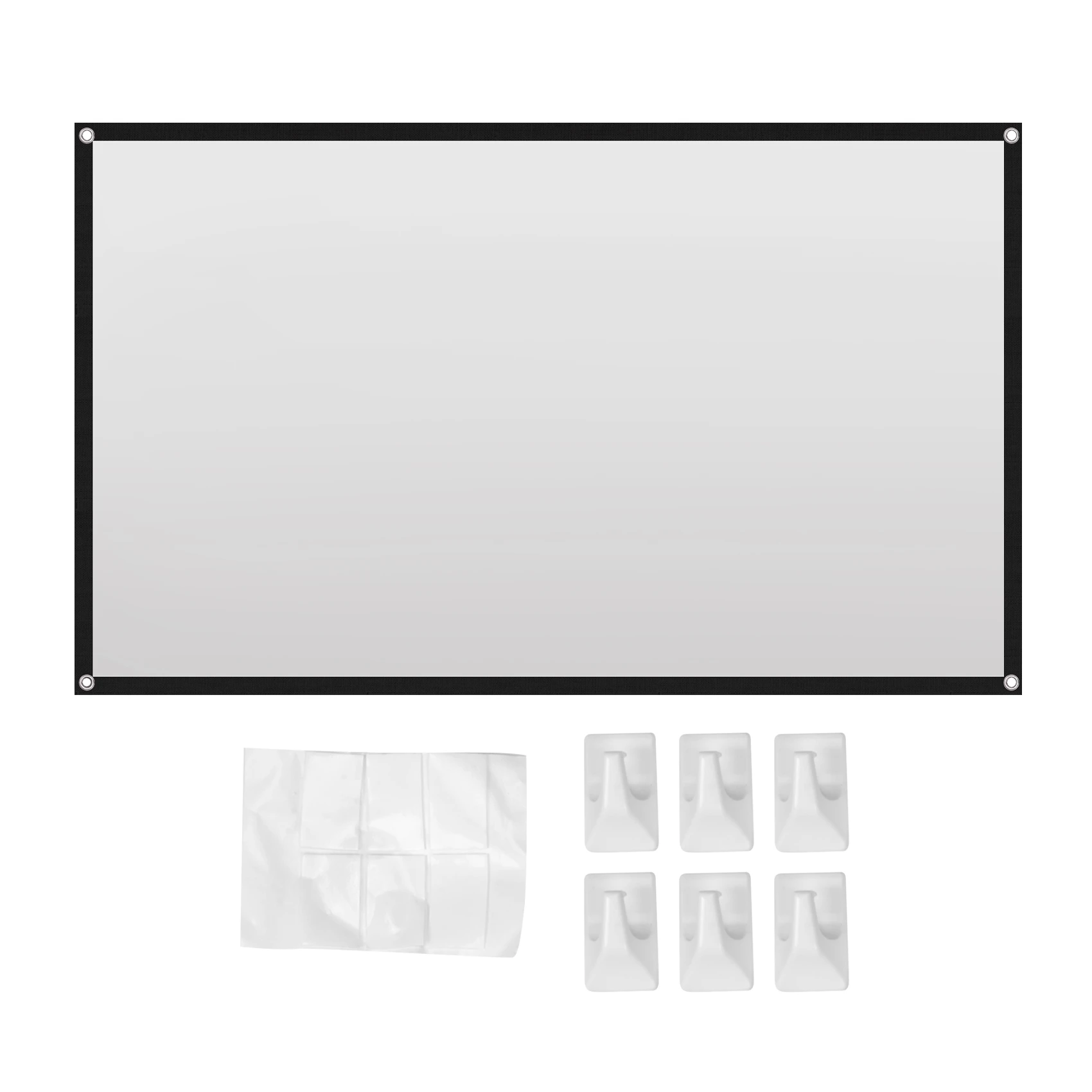 

Проекционный экран со стабильной производительностью для домашнего кинотеатра, белый, складной, HD, без складок