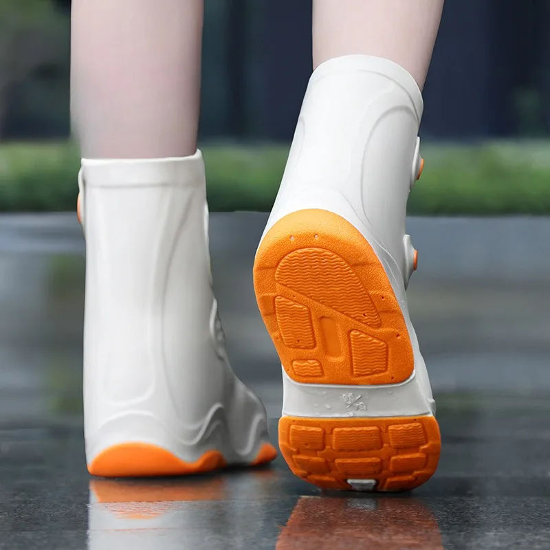 Regenschoenen Dames Waterdichte Schoenovertrek Siliconen Regenschoen Cover Buitenkleding Anti Slip Verdikte En Duurzame Regenschoenen Op Regenachtige Dagen