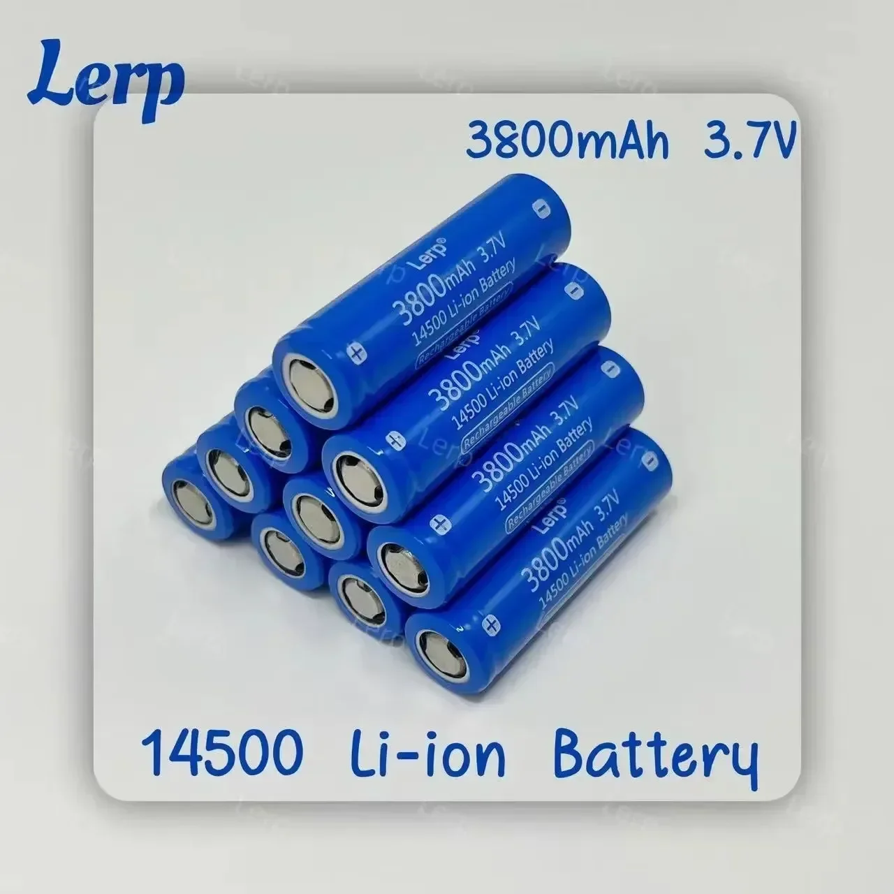 The new rechargeable lithium-ion battery 14500 3.7V 3800mAh is suitable for electric toothbrushes, razors, and LED flashlights.