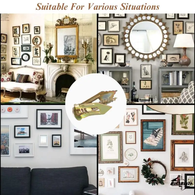 مثبتات وبراغي جدارية جافة ذاتية الحفر ، فولاذ مطلي بالزنك ، للخدمة الشاقة ، مثالية للتلفزيون ، والدراجة ، والخزائن ، والأرفف ، والعرافة ، 50