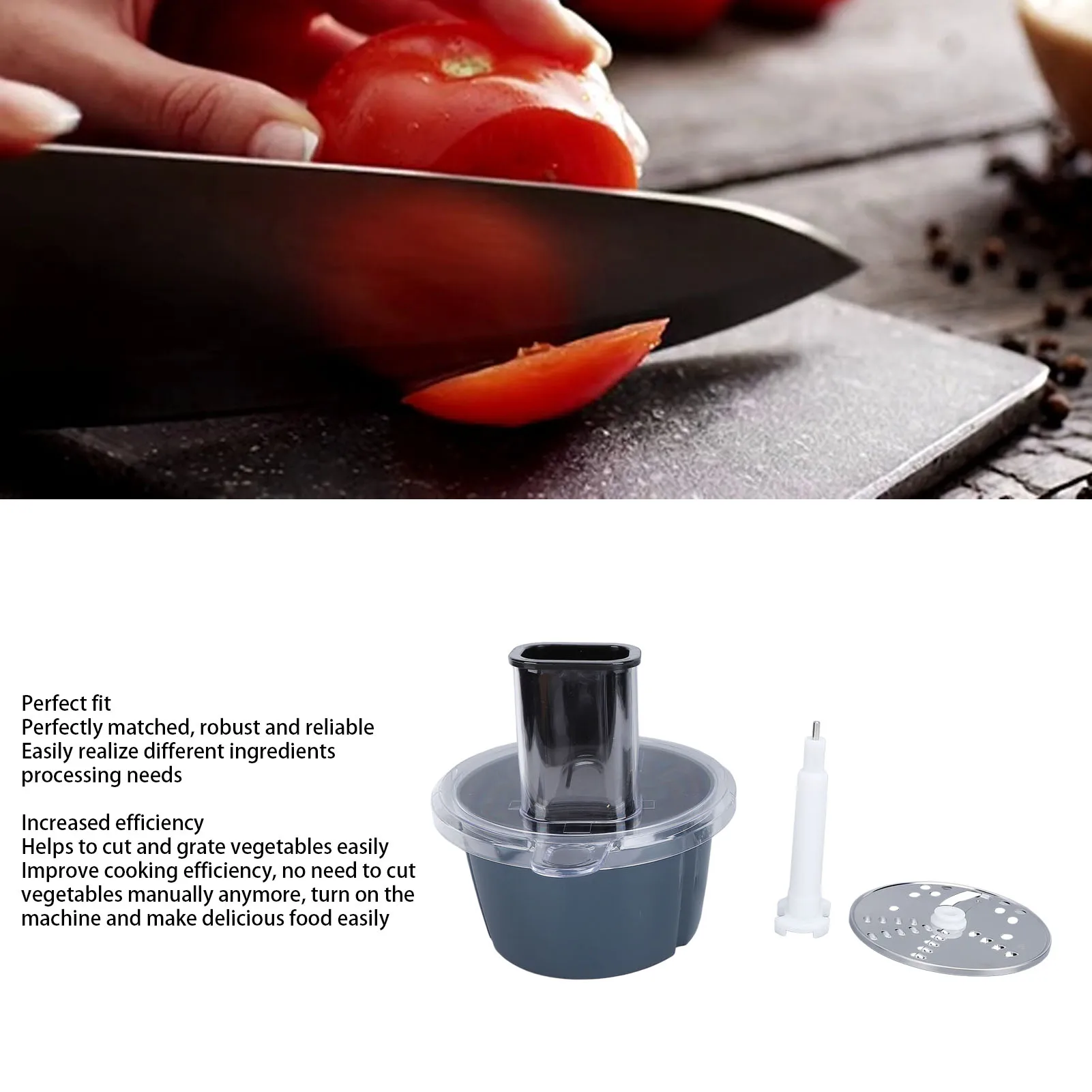 Food Processor Cutter Kit Vegetable Cutter Stainless Steel Blades Professional  High Efficiency Perfect Fit for Kitchen