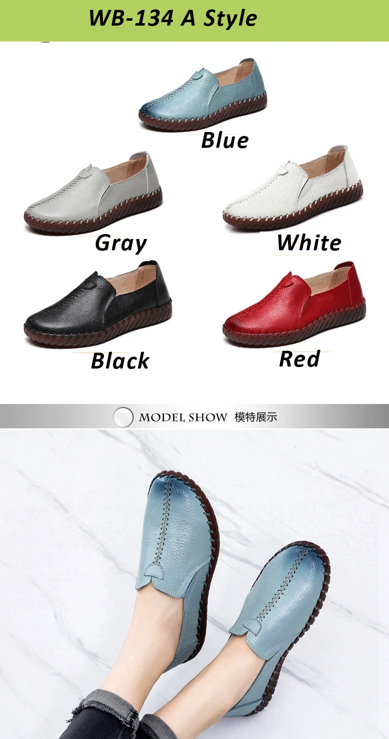 Orthopädische Turnschuhe für Damen, echtes Leder, breite Füße, weiße Slipper für Damen, 2024, lässige Lazy Driving-Mokassins-Schuhe – Detail 20