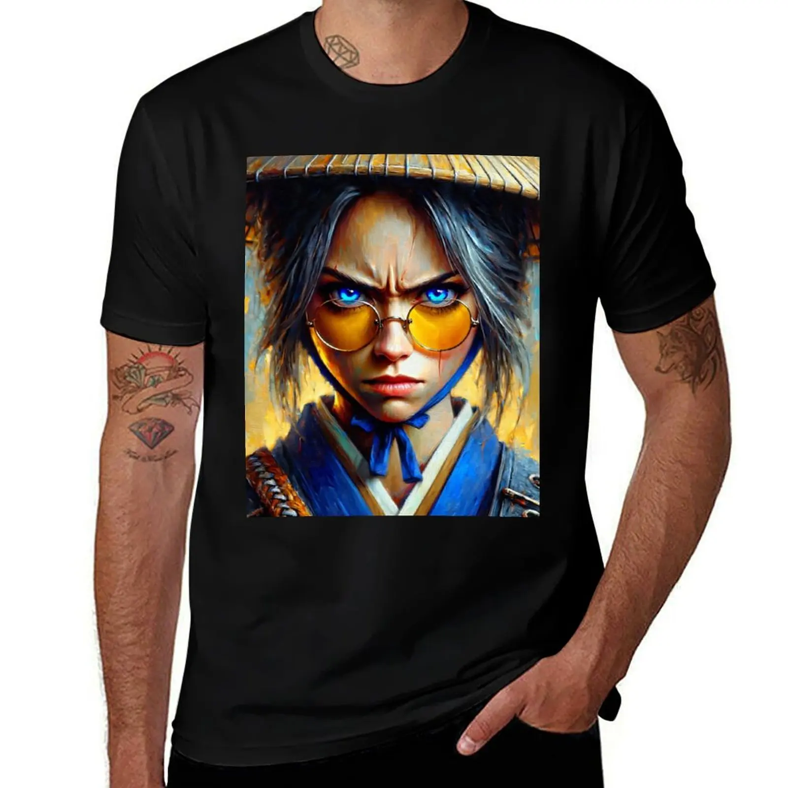 Mizu - Blue Eye Samurai vol.7 T-Shirt anime customs design your own customs heavy weight t shirts for men