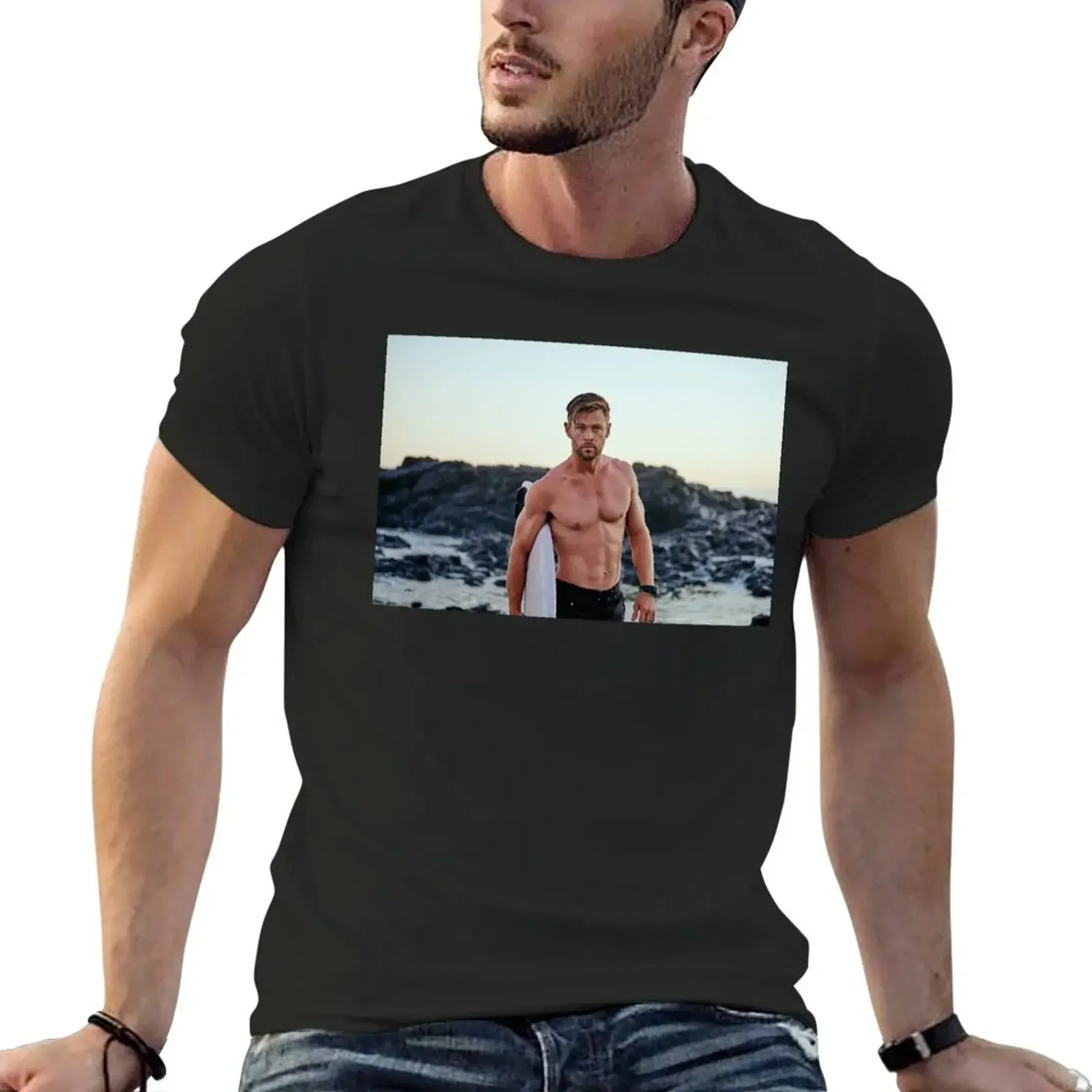 

Chris Hemsworth T-Shirt designer shirts basketball graphic tees shirts graphic tees slim fit t shirts for men